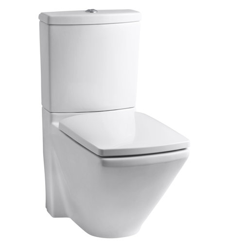 Kohler Escale Skirted TwoPiece Elongated DualFlush Toilet with Top