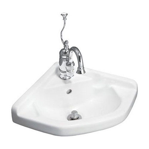... English Turn Wall Mount Corner Bathroom Sink & Reviews Wayfair