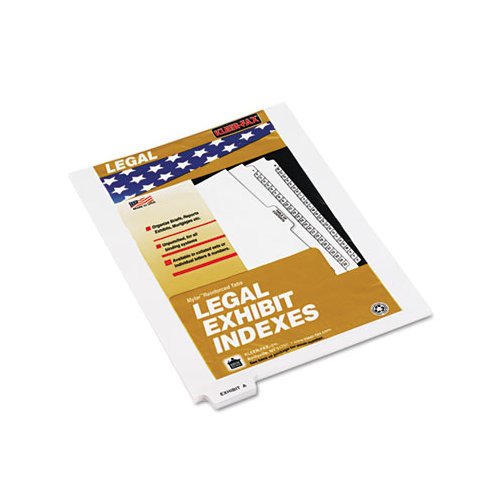 Kleer-Fax, Inc. 80000 Series Legal Index Dividers, Bottom Tab, Printed "Exhibit M", 25/Pack