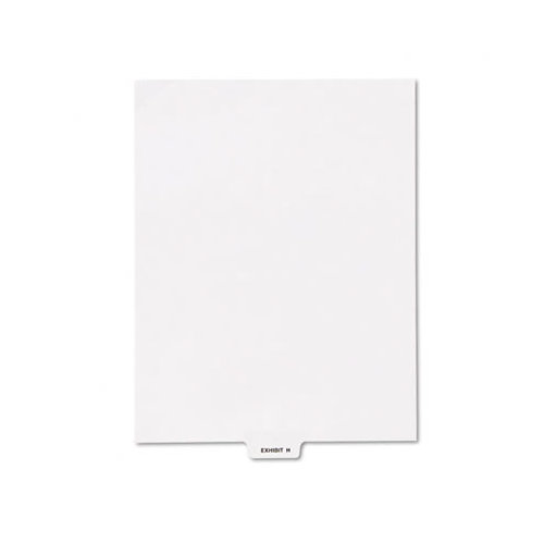Kleer-Fax, Inc. 80000 Series Legal Index Dividers, Bottom Tab, Printed "Exhibit M", 25/Pack