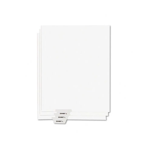 Kleer-Fax, Inc. 80000 Series Legal Index Dividers, Bottom Tab, Printed "Exhibit M", 25/Pack
