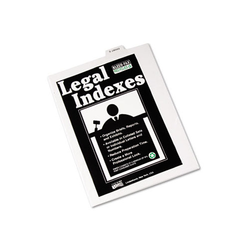 Kleer-Fax, Inc. 80000 Series Legal Index Dividers, Bottom Tab, Printed "Exhibit M", 25/Pack