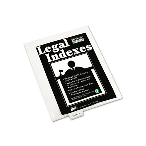 Kleer-Fax, Inc. 80000 Series Legal Index Dividers, Bottom Tab, Printed "Exhibit M", 25/Pack