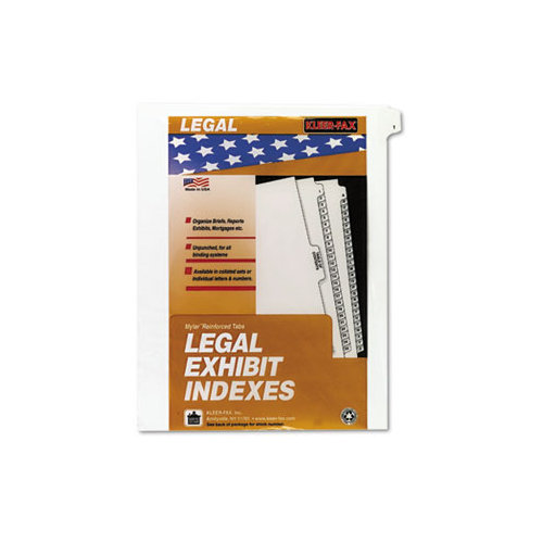 Kleer-Fax, Inc. 90000 Series Legal Exhibit Index Dividers, Side Tab, Printed "1", 25/Pack