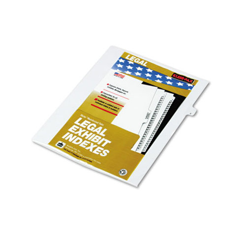 Kleer-Fax, Inc. 90000 Series Legal Exhibit Index Dividers, Side Tab, Printed "1", 25/Pack