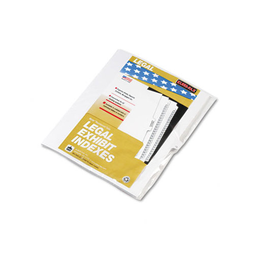 Kleer-Fax, Inc. 90000 Series Legal Exhibit Index Dividers, Side Tab, Printed "1", 25/Pack