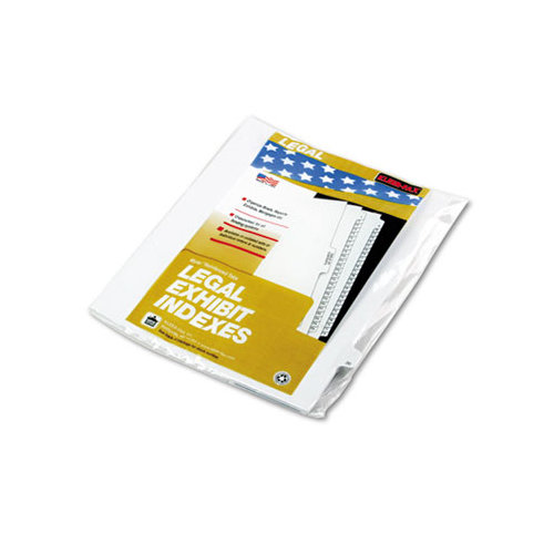 Kleer-Fax, Inc. 90000 Series Legal Exhibit Index Dividers, Side Tab, Printed "1", 25/Pack