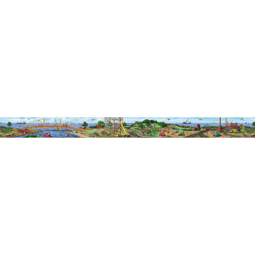 Panoramic Mural Style Wallpaper Border Wayfair