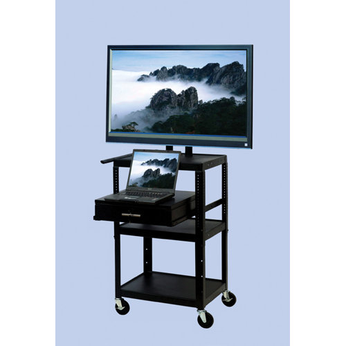 VTI Flat Panel TV Cart with Storage Cabinet