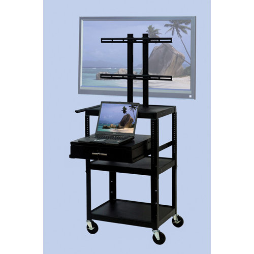 VTI Flat Panel TV Cart with Storage Cabinet