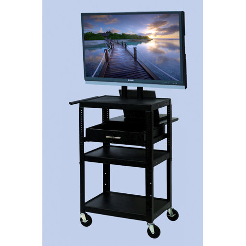 VTI Flat Panel TV Cart with Storage Cabinet
