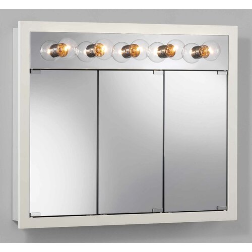 Broan Nutone Surface Mount Cabinet with Five Bulbs in White