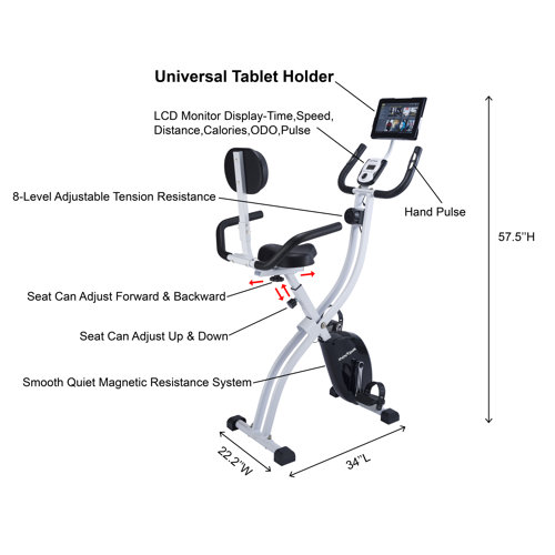 Innova Fitness Innova XBR450 Dual Function Folding Upright Bike with