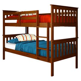 Columbia Twin Over Full Bunk Bed in White