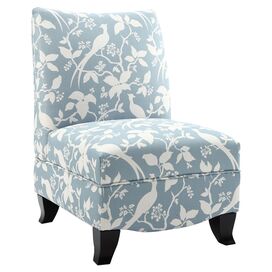 Monaco Gabrielle Slipper Chair in Pearl