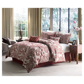 Harlow 4 Piece Duvet Set in Purple