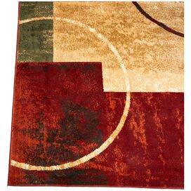 Irish Stitch Honey/Moss Outdoor Area Rug