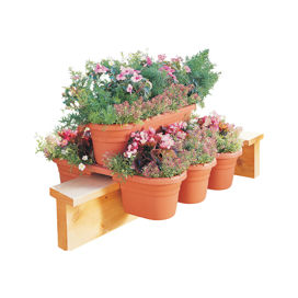 Milano 4 Piece Oval Rail Planter Set