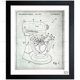 Stand Mixer Wiping Beater 2012 Framed Graphic Art