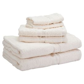 Egyptian Cotton 6 Piece Towel Set in Toast