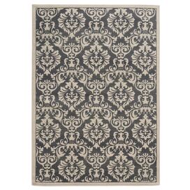 Concord Charcoal & Ivory Floral Area Rug