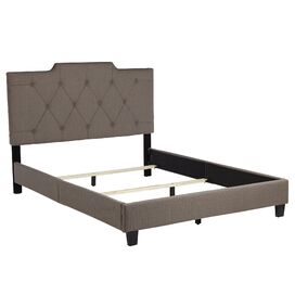 Inset Queen Panel Bed in Taupe