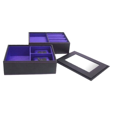 Jewelry Box in Black & Purple