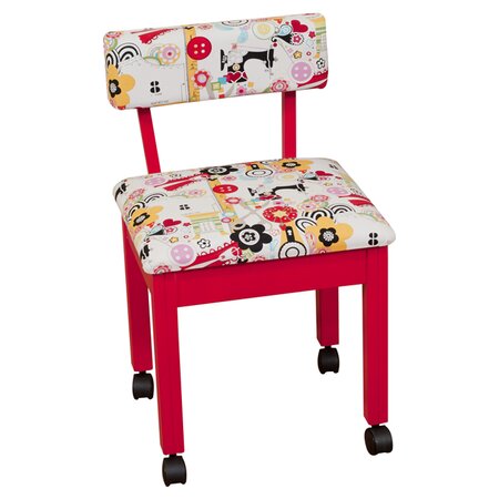 Sewing Side Chair in Red