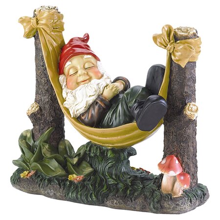 Blissful Napping Gnome Statue