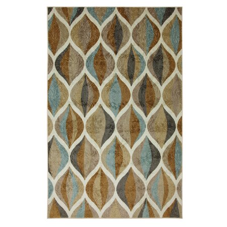 New Wave Taupe Ornamental Ogee Rug