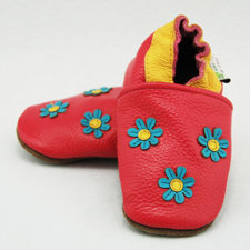 Augusta Baby3 Flower Soft Sole Leather Baby Shoes-image