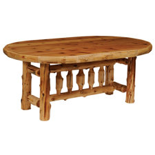 Traditional Cedar Log 5 Piece Dining Set image