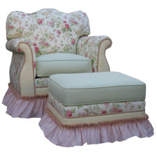 English Bouquet Adult Empire Glider Rocker image
