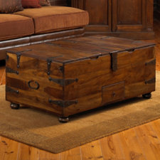 wooden trunk coffee table plans