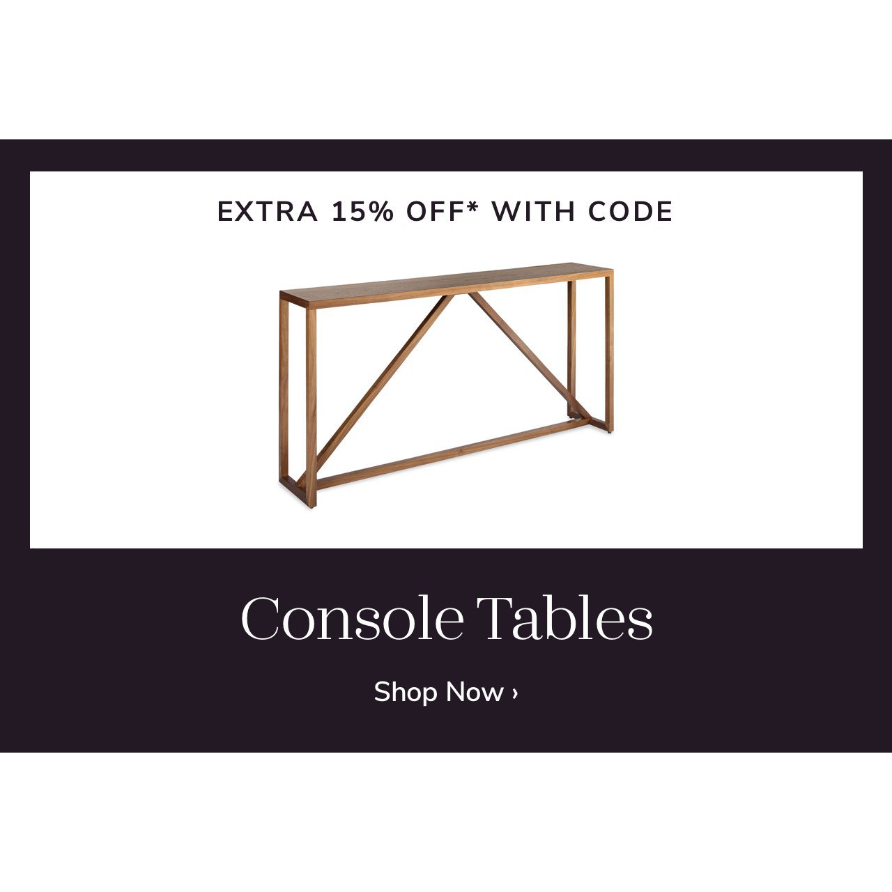 Console Table Sale