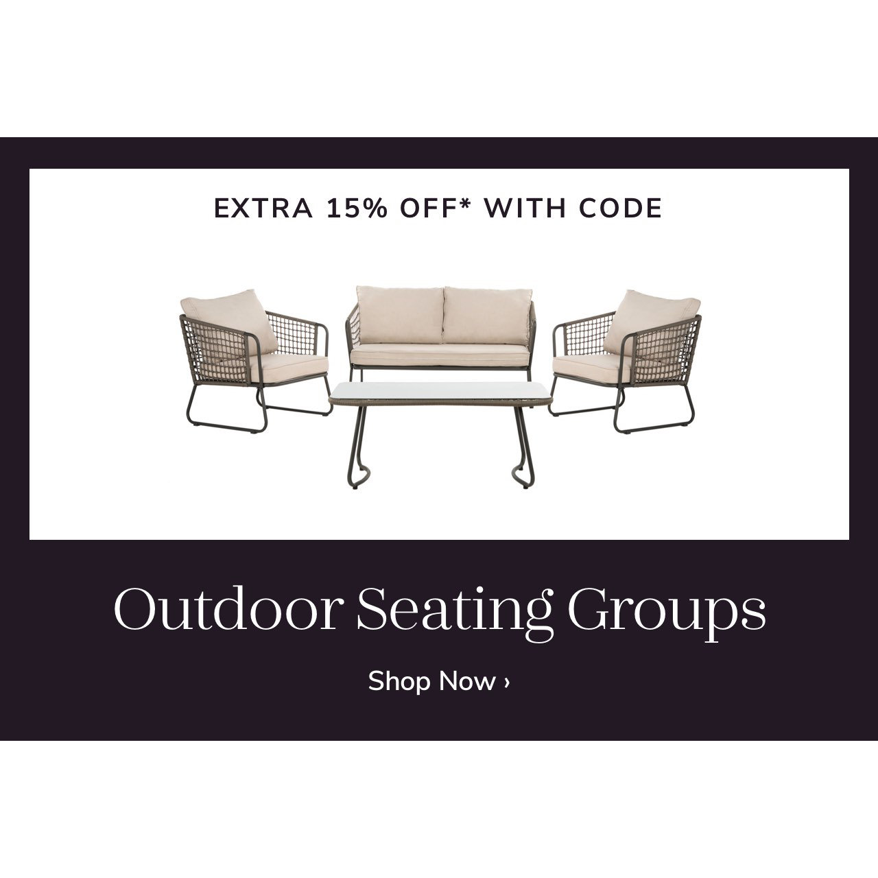 Outdoor Seating Group Sale