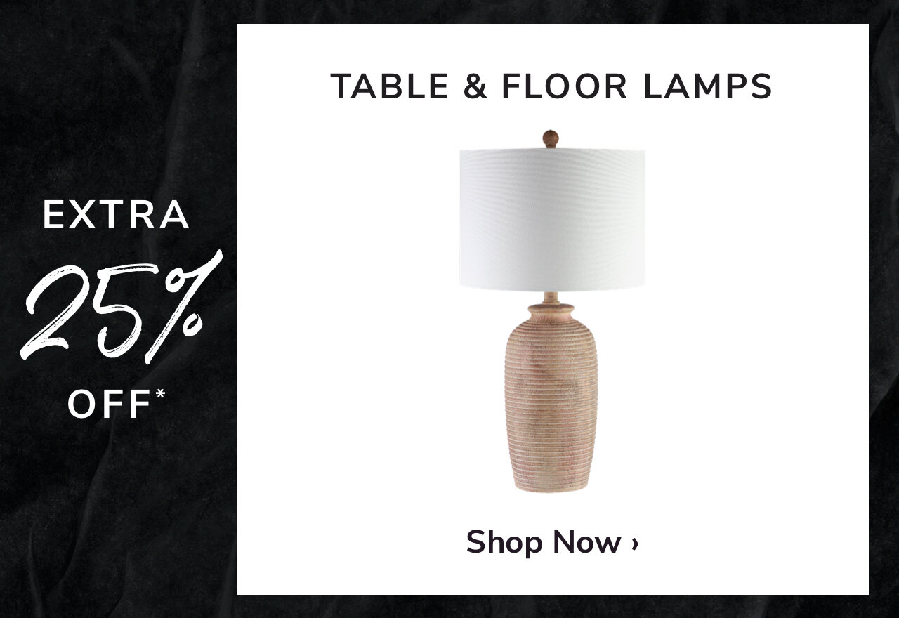 Table & Floor Lamp Sale