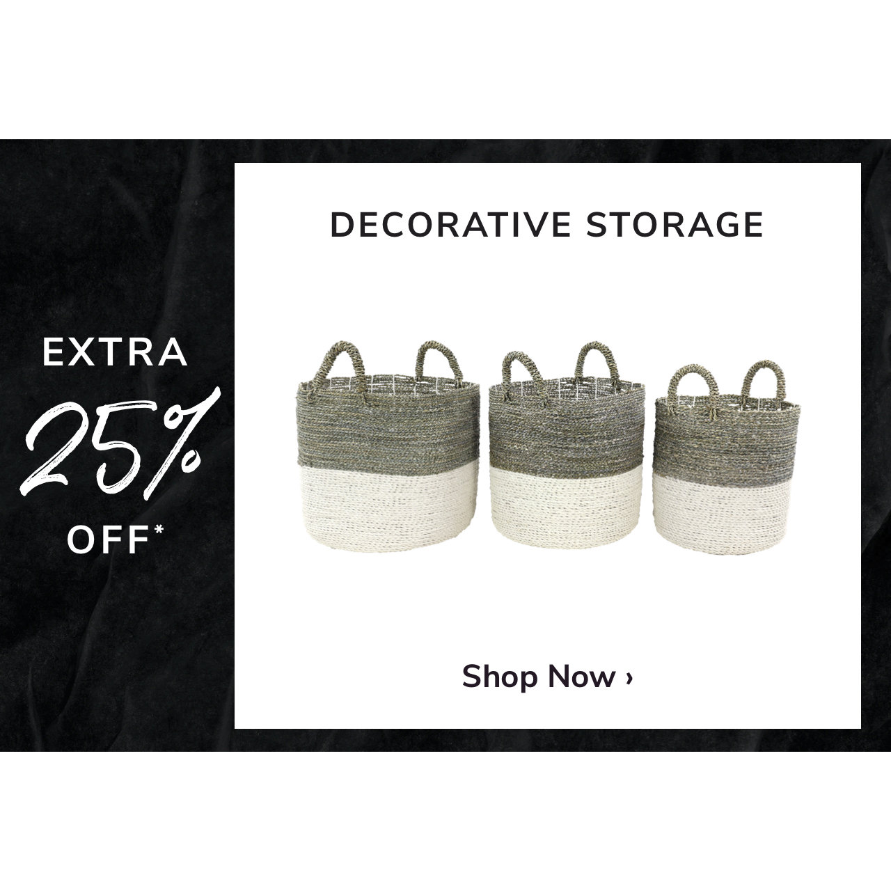 Decorative Storage Sale