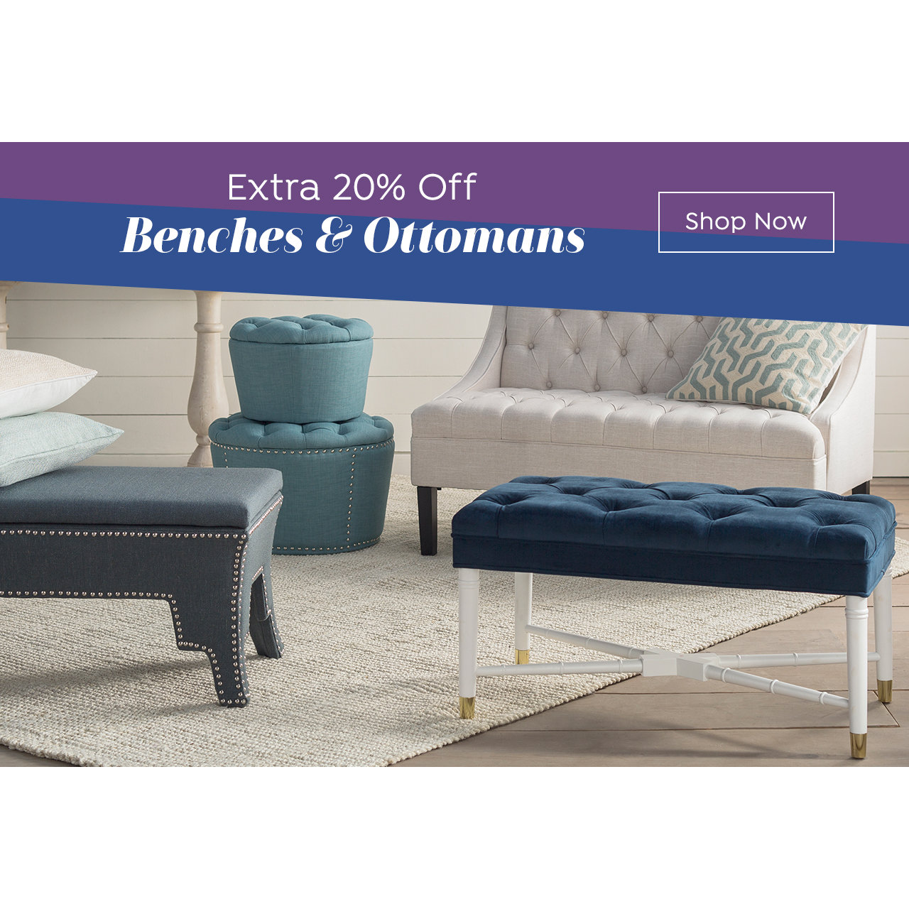 Bench & Ottoman Sale