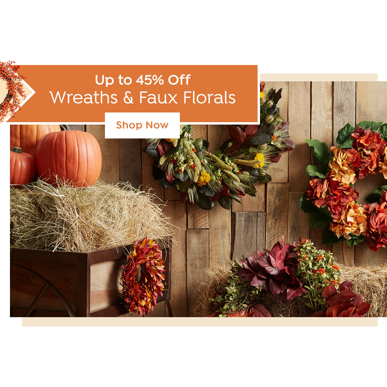 Seasonal Wreath Sale