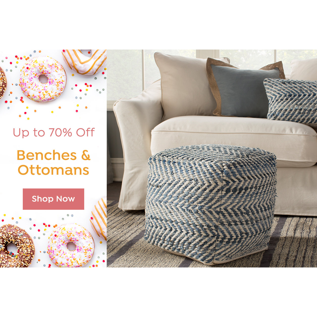 Bench & Ottoman Sale