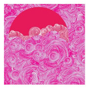 pink sun art