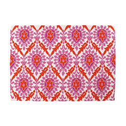 pink and orange rug