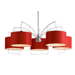 red chandelier
