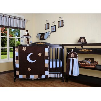 Geenny Boutique Moon and Star 13 Piece Crib Bedding Set