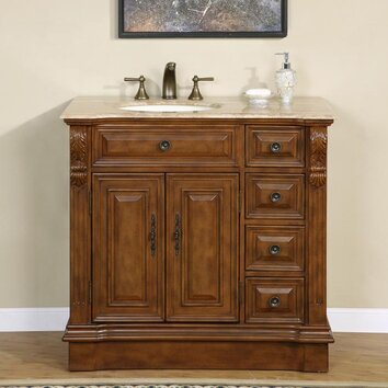 Silkroad Exclusive Charlotte 38 Single Bathroom Vanity Set