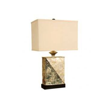 Capiz Shell 25 H Table Lamp with Rectangle Shade