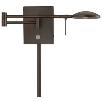 George Kovacs Reading Room 1 Light Swing Arm Wall Lamp