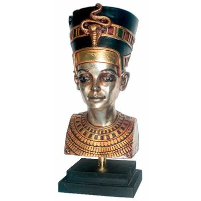 Egyptian Queen Nefertiti Bust on Museum Mount | Wayfair