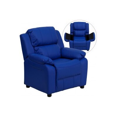 Flash Furniture Contemporary Kid's Recliner with Storage Arms & Reviews ...